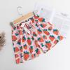 Women's Summer Cotton Silk Drapey Floral Shorts with Elastic Waist