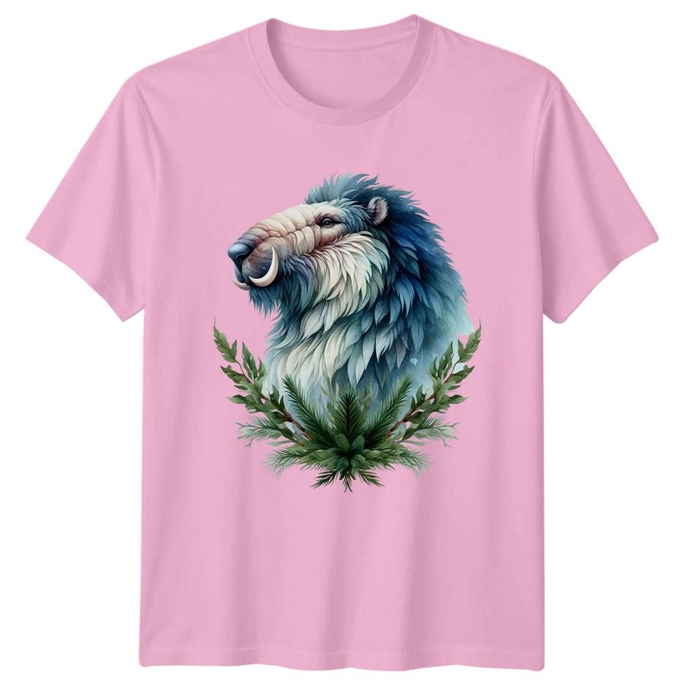 Ethereal Winter Beast Head Watercolor TShirt Mythological Creature Wildlife
