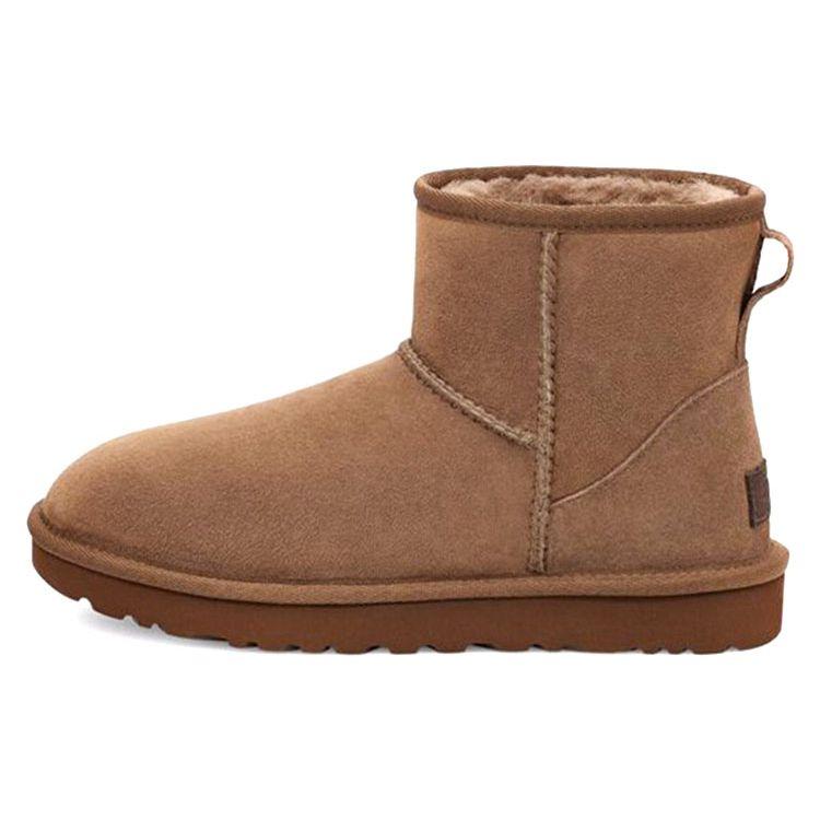 UGG Classic Mini Warm Durable Casual Comfortable Short Snow Boots Women boots Walnut 1016222-HCK