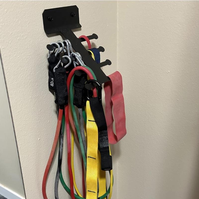 Gym Storage Rack Replacement Resistance Band Storage Hanger Gym Equipment Organizer Rack Pull Up Bands Rack Enduring