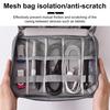Cable Storage Bag Earphone Charger Organizer Large Capacity Zipper Closure Waterproof