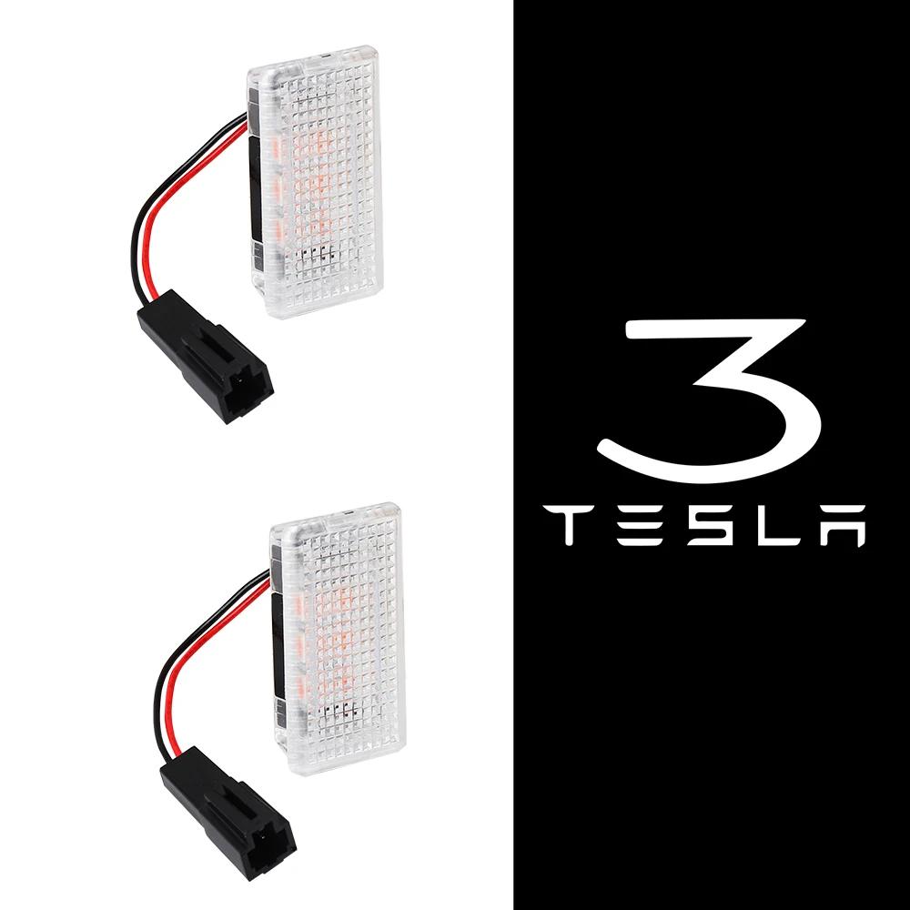 Car Sticker 2025 Hot Car Door LED Logo Projector Puddle Light Welcome Light Laser Projector Auto Accessories For Tesla Model Y M