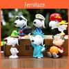 Snoopy Pvc Cute Dog Plush Toy Collectible Set For Kids And Fans