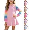 Rochie Hanorac Casual pentru Fetițe Culoare Mânecă Lungă pentru Primăvară și Toamnă Purtare Zilnică