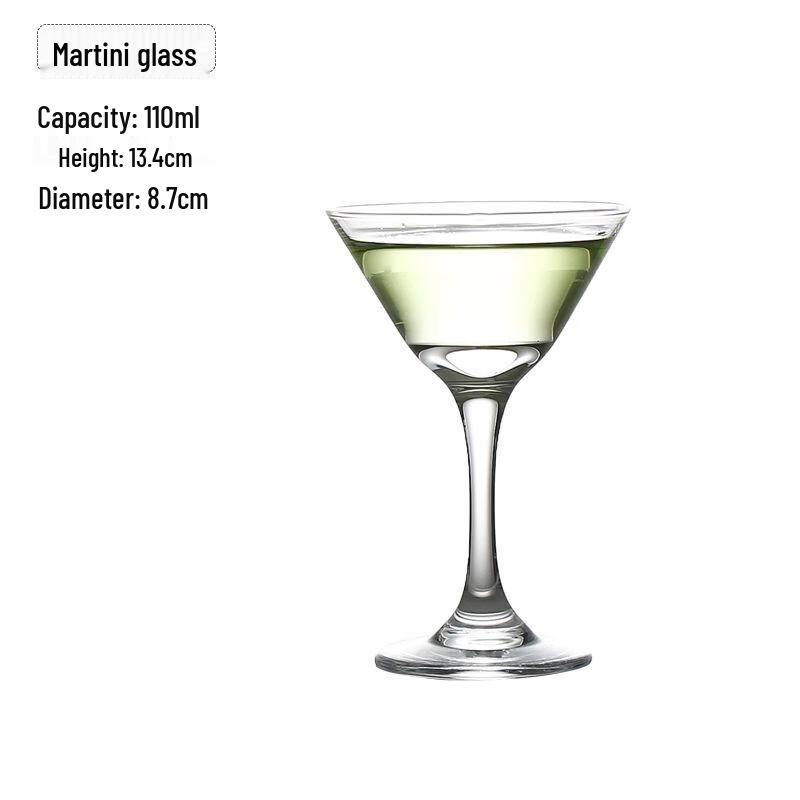 Glass Cocktail & Wine Glasses Set