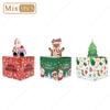 1-10PCS Christmas Gift Father Christmas Elk Christmas Tree Pattern Money Draw Surprise Box Festive Small Gifts Party Supplies