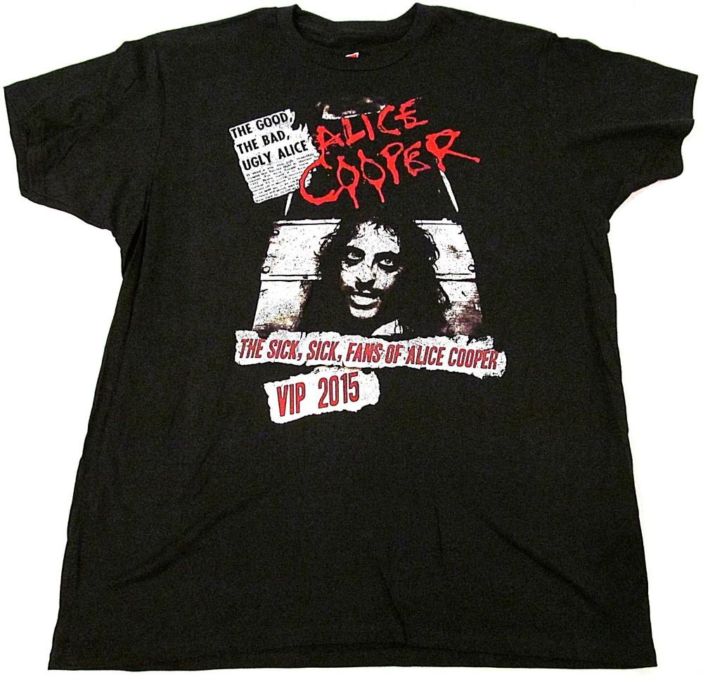 

ALICE COOPER T-shirt Good Bad Ugly VIP 2015 Tour Tee Adult Men New Unisex T-Shirt XXXL