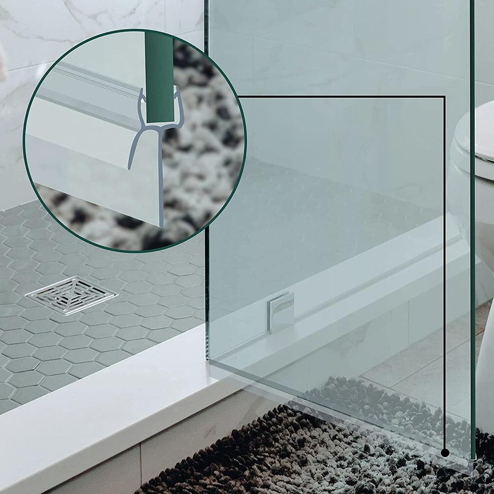 2 Stück Duschwanddichtung Bad Duschstreifen Dichtung Oder Trennwände Türen 4-6mm Glasdichtungen Fugen Heimwerker