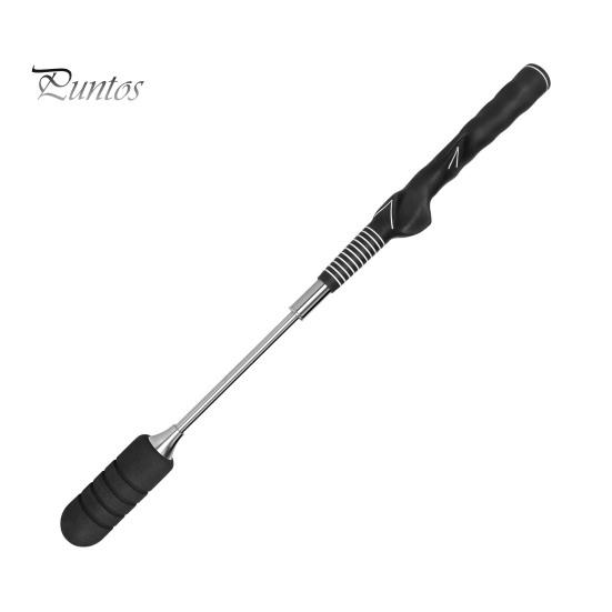 

Выдвижная палка для тренировки замаха в гольфе, правильная осанка, тренажер для гольфа со звуком щелчка, разминочная палка для тренировок в помещении для отбивания ударов чёрный