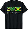 Peace Love Jamaica Flag Jamaican Men Women Kids Jamaica Flag Gift Unisex T-Shirt