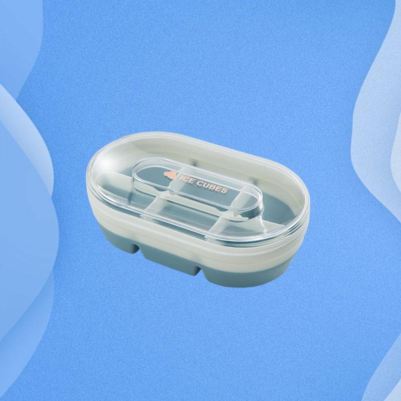 1PC Ice Cube Mold Grinder Ice Compartment Ice Box Quick Release Household Ice Box With Lid Instant Freezer