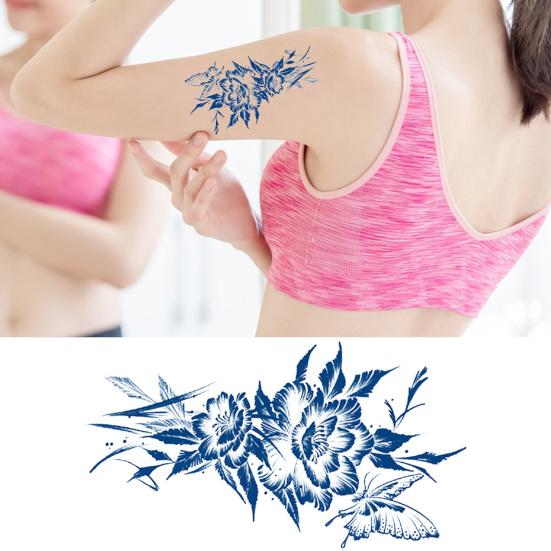Yousheng Juice Tattoo Sticker Detachable Vivid Clear Image Waterproof Temporary Body Art Semi-Permanent Sexy Herbal Tattoo Decal Unisex  Use