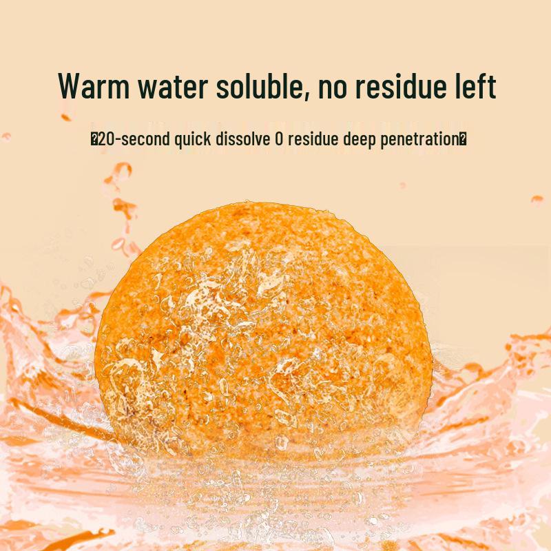 Sweat-Inducing Herbal Foot Soak Balls with Mugwort, Safflower, and Ginger Essential Oils - Instant Dissolving Bath Salt Balls