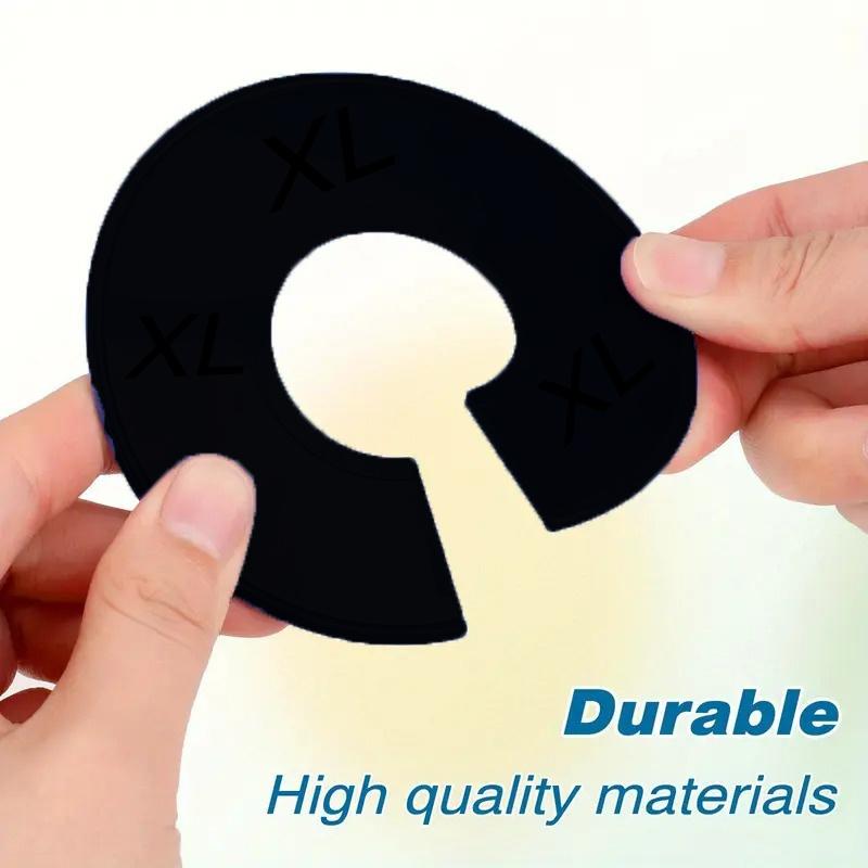 10PCS Clothing Size Dividers Handmade Convenient Size Marking Ring Blank DIY Craft Round Hangers