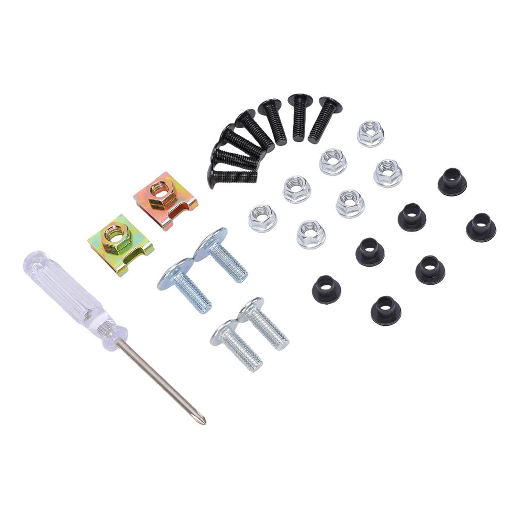 Motorcycle Fairing Bolt Kit High Strength Motorcycle Windscreen Screws Fasteners Fairing Bolts Nut Clips Kit 1 Set