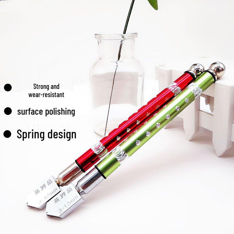 Multifunctional Roller Glass Cutter & Tile Scorer - Diamond Blade for Thick Glass & Tiles