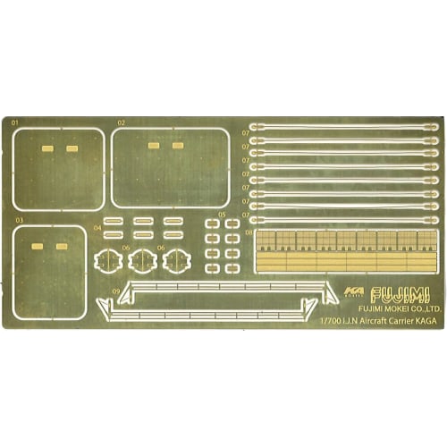 1/700 Imperial Navy Series No. 22 EX-3 Japanese Navy Aircraft Carrier Kaga Full Hull Model (Wooden Deck Stickers Included) Plastic Model