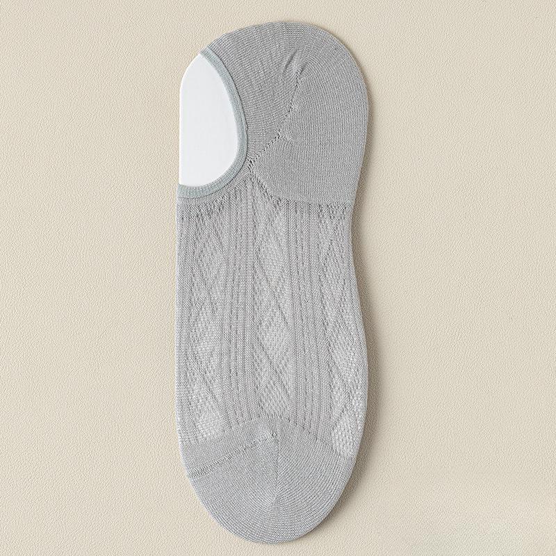 Women's Spring and Summer Thin Sweat Absorbing Breathable Mesh Boneless Invisible Socks