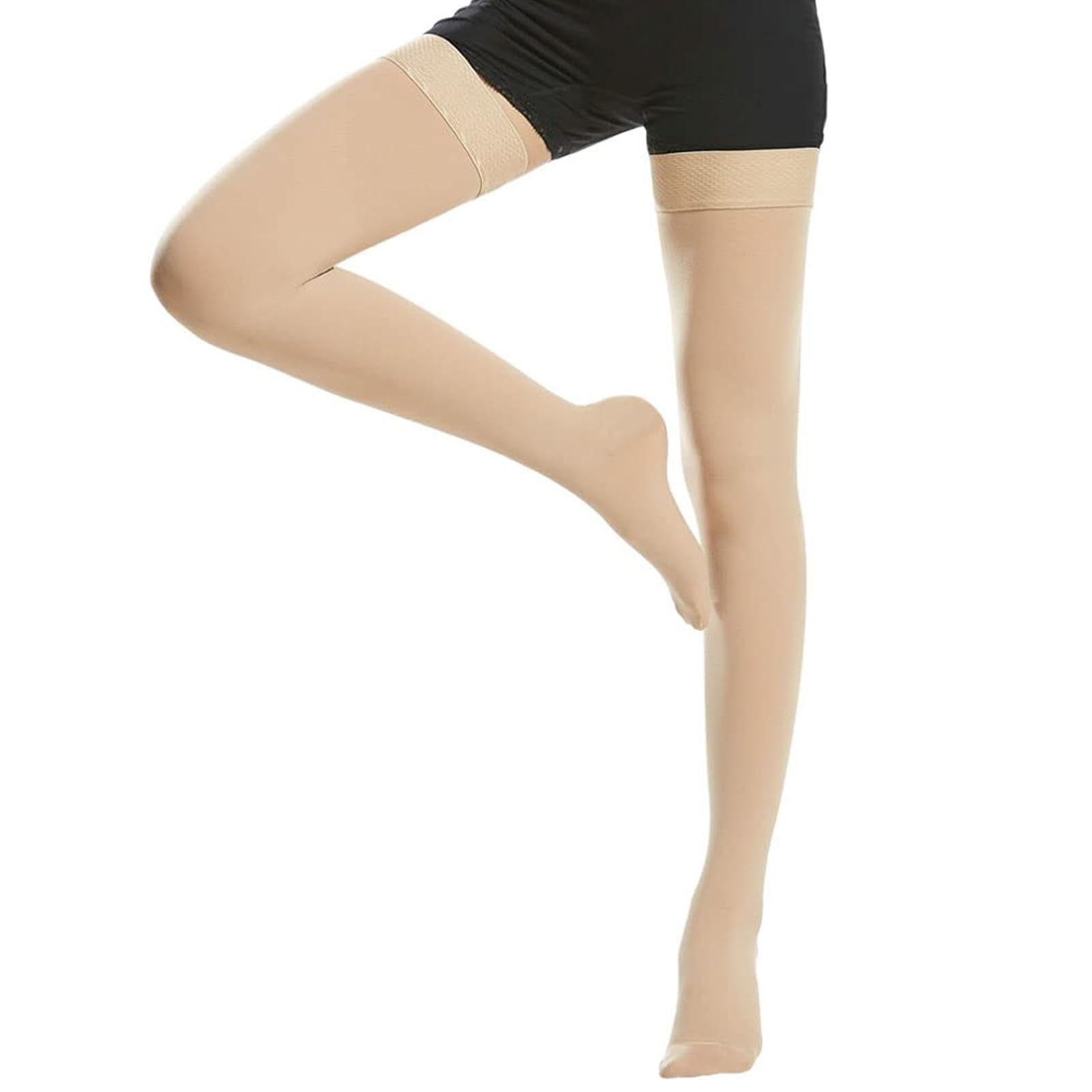 

Компрессионные эластичные выше красивой градуированной ноги для стоящего носка [SHUIII] Носки, Чулки, Колено, Ноги, Компрессионные, Компрессионные, Противоскользящие бежевый