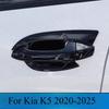 Black Decorative Trim Strips For Kia K5 -2025 Door Handle & Bowl Exterior Stickers