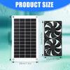 Quiet Running 8W 12V Photovoltaic Ventilation Fan with Simple Easyly Assembly Suitable for Various Locations