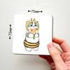 Hand Drawn Cute Cat Magnetic Refrigerator Magnets Soft Magnetic Decorative Stickers, Personalized Kitchen Refrigerator Magnets