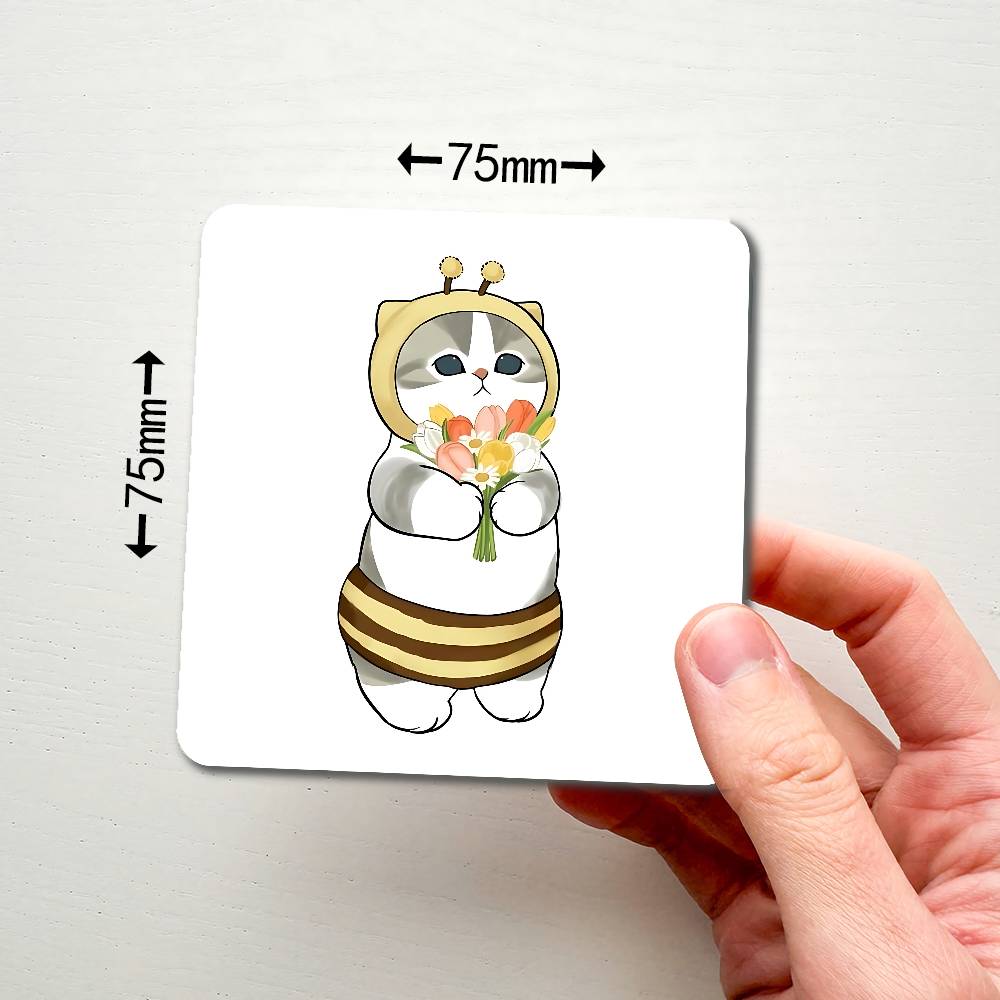 Hand Drawn Cute Cat Magnetic Refrigerator Magnets Soft Magnetic Decorative Stickers, Personalized Kitchen Refrigerator Magnets