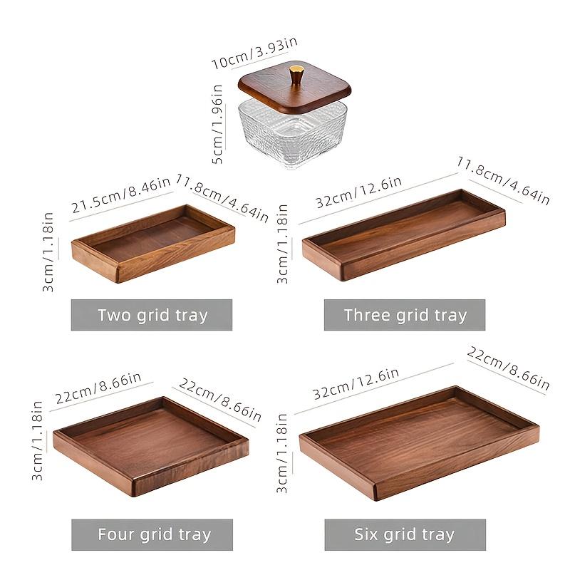 1 Set Glas Serviertablett-Set mit Deckel mit quadratischem Gittermuster & goldenem Knauf - Elegante Präsentation von Obst, Nüssen, Desserts für Weihnachten, Halloween, Hochzeiten, Partys