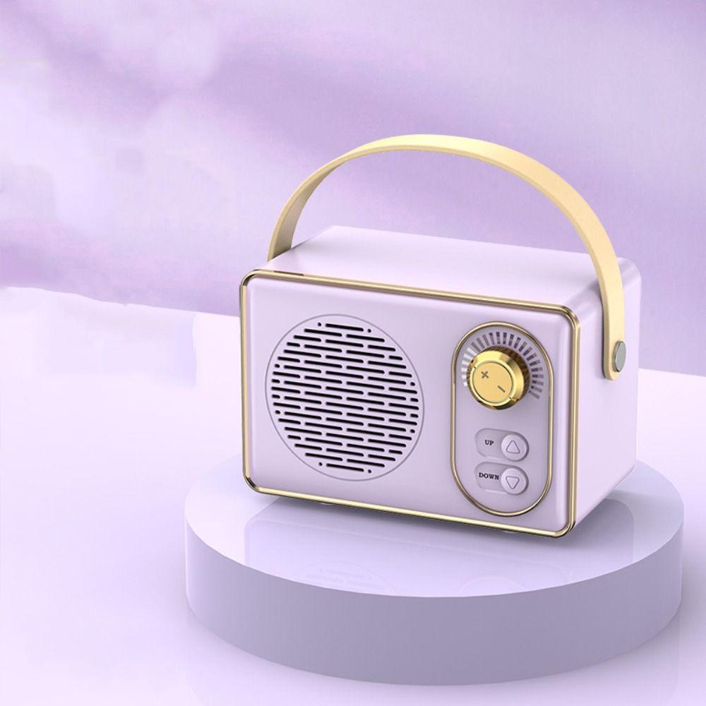 Retro Bluetooth Speaker Card Slot FM Radio Wireless Bluetooth Wireless Stereo  Children's Speaker