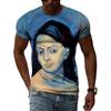 Impressionist Master Picasso Classic Oil Painting 3D HD Print Men And Women Art Taste Charm Short Sleeve Round Neck T-shirt Top