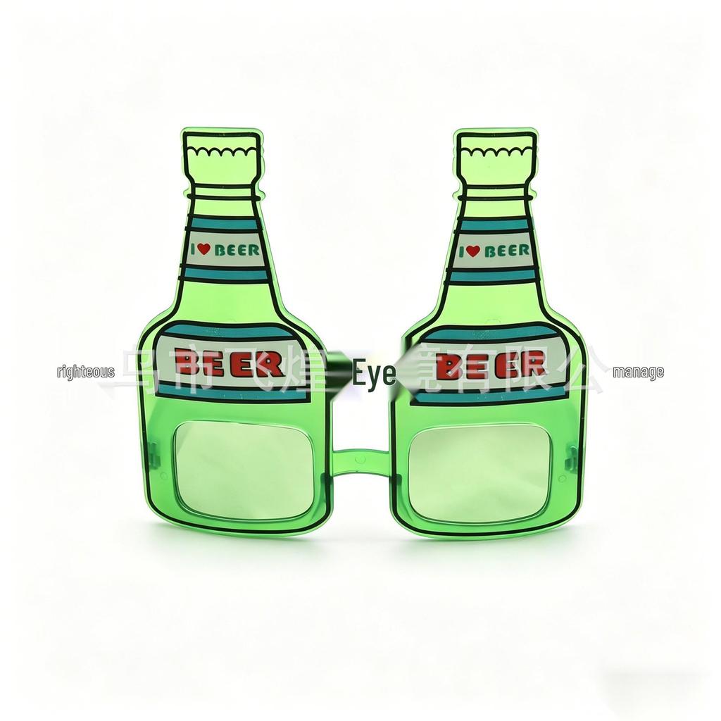 Hawaiian Beach Party Glasses: Coconut Tree, Flamingo, Parrot, Ice Cream, Flower & Wine Glass Fun