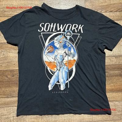 Soilwork Unisex S T Shirt Size To 5xl Black Cotton 1side Vintage Washed Fashion Streetwear Soft Breathable Unisex Comfortable