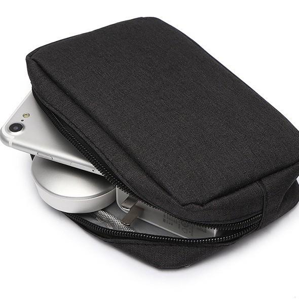 Water-resistant Cationic Portable Power Bank & Cable Storage Pouch for Digital Accessories