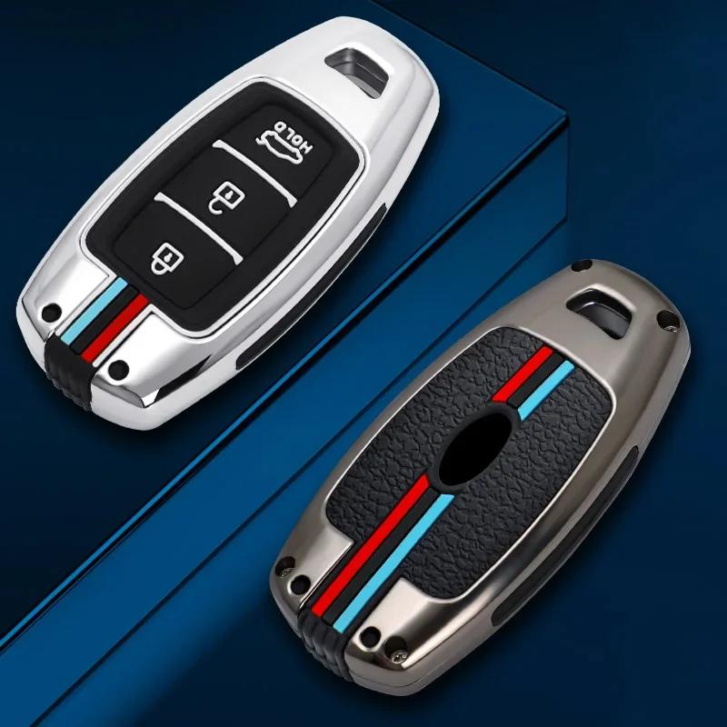Car Key Case Shell Fob for Hyundai Palisade Grandeur Azera Elantra GT Kona 20182019 Keychain Protective Car Interior Accessories