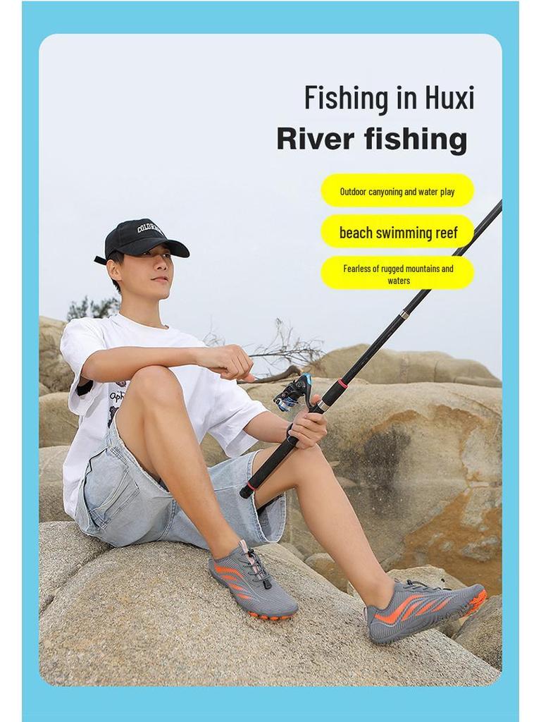 Unisex Non-Slip Breathable Beach & Hiking Water Shoes - Soft Sole Snorkeling and Fitness Footwear