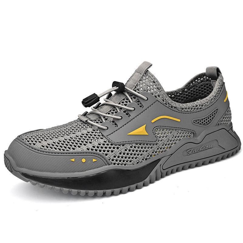 Fashion Hiking Sports Shoes for Men Mesh Upper Running Mountain Walking Miked Colour Cheap Liquidation High Quality Man Casual Sneaker