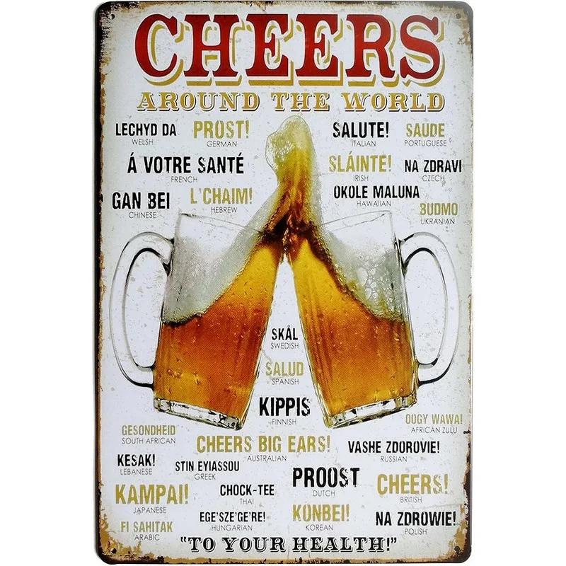 Metal Cola Beer Aluminum Signs Coffee Is Always a Good Idea Posters Plate Wall Decor for Bars Man Cave Cafe Clubs Retro Plaque