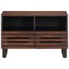 VidaXL Meuble TV marron 70x34x46 cm bois massif de manguier, banc TV, meuble hifi, console TV, buffet TV, meuble multimédia, 377443
