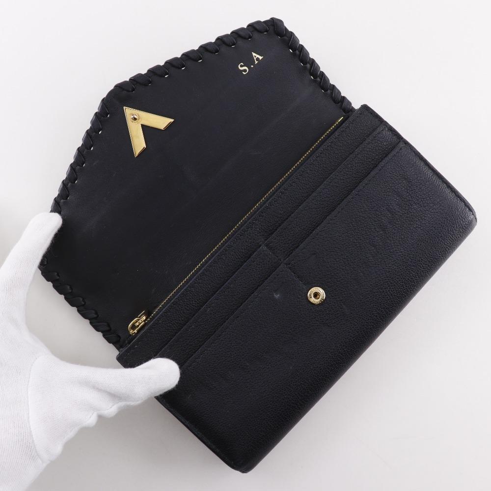 LOUIS VUITTON Portefeiulle Verry Purse M62059 Monogram Noir black leather Women Used