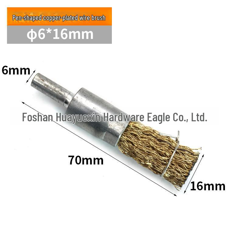 Perie de sârmă în formă de cupă pentru îndepărtarea ruginii și a vopselei, Compatibilă cu bormașini de mână și polizoare electrice, Mâner T-bar de 6 mm