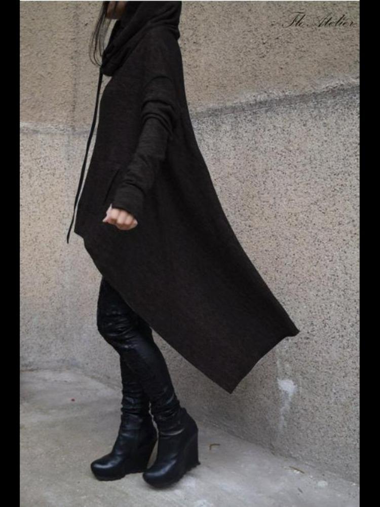 Damen Langarm Kariertes Plüsch Kapuzensweatshirt