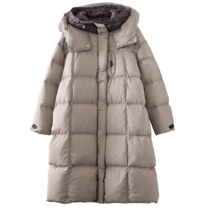 Winter 2026 New Hooded Knee Long Fashion Warm Thickened Cotton Clothes