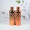 Electroplated Stainless Steel Drinking Cup Hammer Pattern Drinking Flask Kettle Fitness