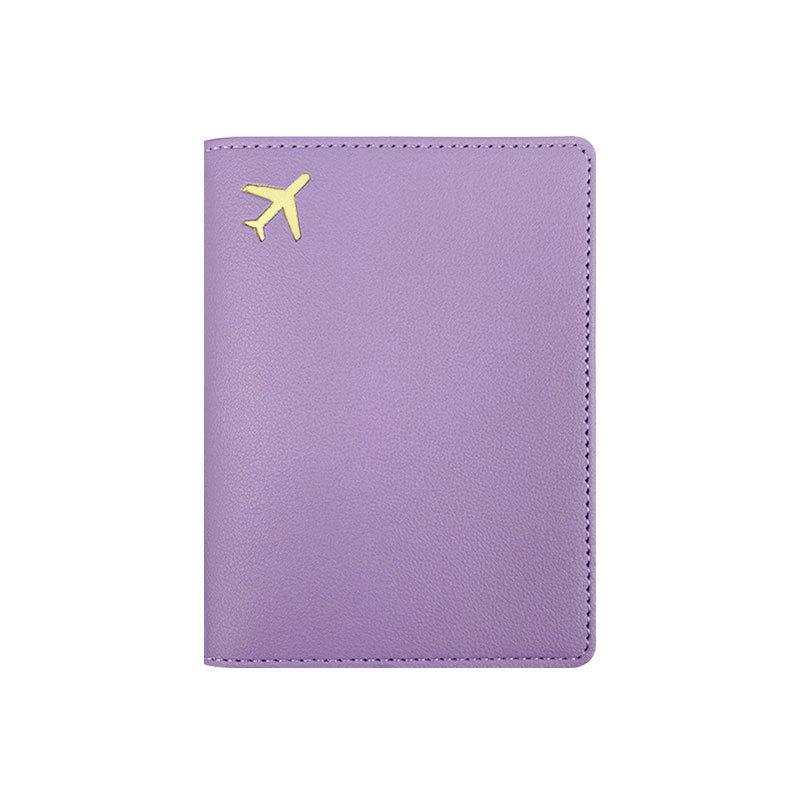 PU Leather Multi-color Passport & Document Organizer with Business Card Holder