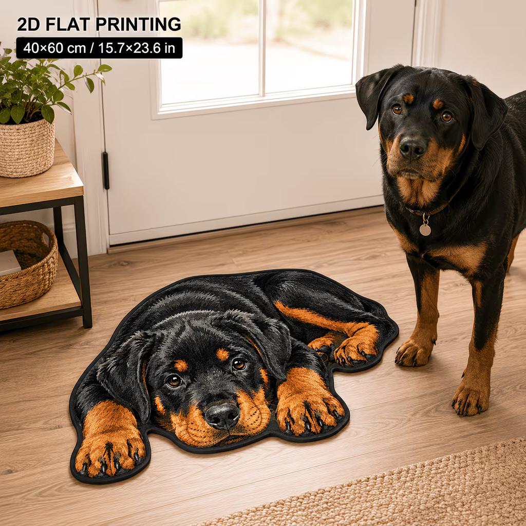 3D Animals Floor Mat, Home Bathroom Floor Mat, Quick-Drying Water Absorbing Foot Mat, Easy-to-Clean Bath Mat