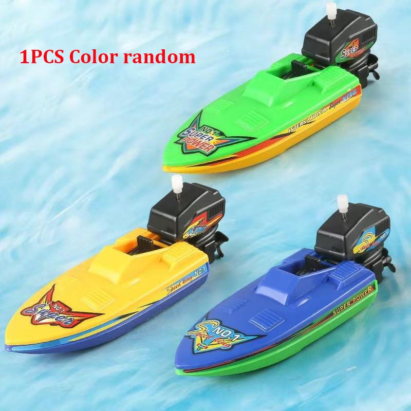Wind-Up Speed Boat Bath Toy for Kids, Creative Winter Tub Adventures Enhancing Imaginative Water Play for Toddlers