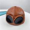 Handsome Sunglasses Hat PU Leather Baseball Cap Casual Sunhat  Adult