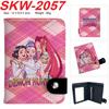 KPop Demon Hunters Wallet Vertical Snap Button Double Layer Card Holder Coin Purse Portable 1pcs
