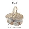 Basket Wicker Camping Picnic Basket and Wooden Wicker Picnic Basket