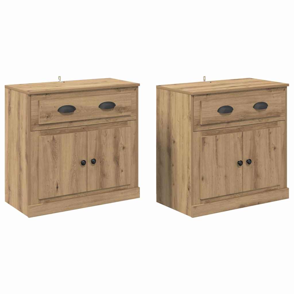 Sideboards 2 pcs Artisan Oak 70 x 35.5 x 67.5 cm